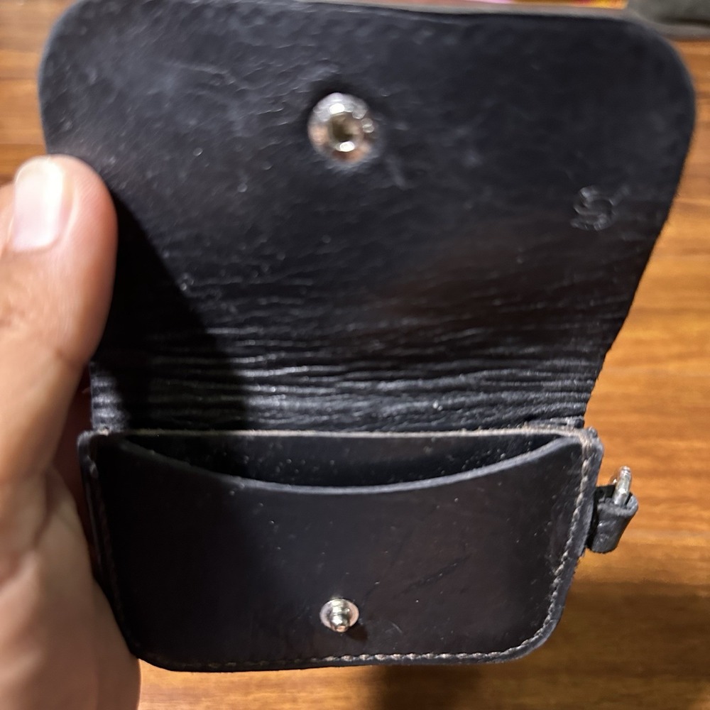Good Art Hlywd Card Satchel Black Leather - Picture 6 of 6